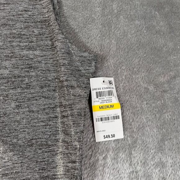 INC Women's Sleeveless Metallic Gray Scoop Neck Tank Top Size M NWT - Picture 4 of 9
